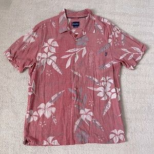 Jack O’Neill Aloha Shirt, Red, White and Gray